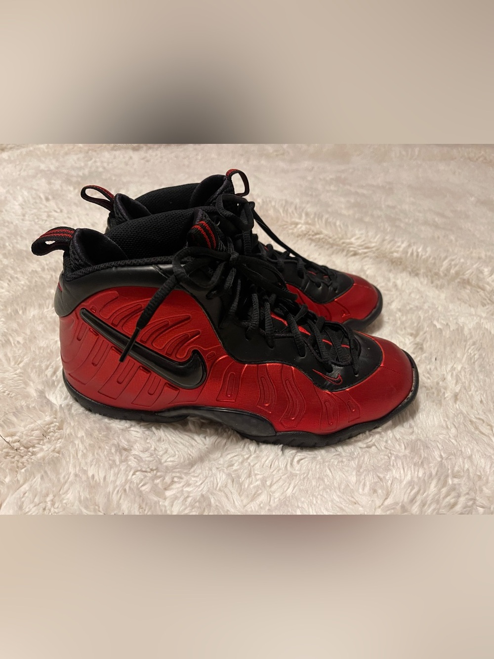 Nike Air Foamposite Pro University Red 6.5Y Womens 8 Mens 6.5 644792-604